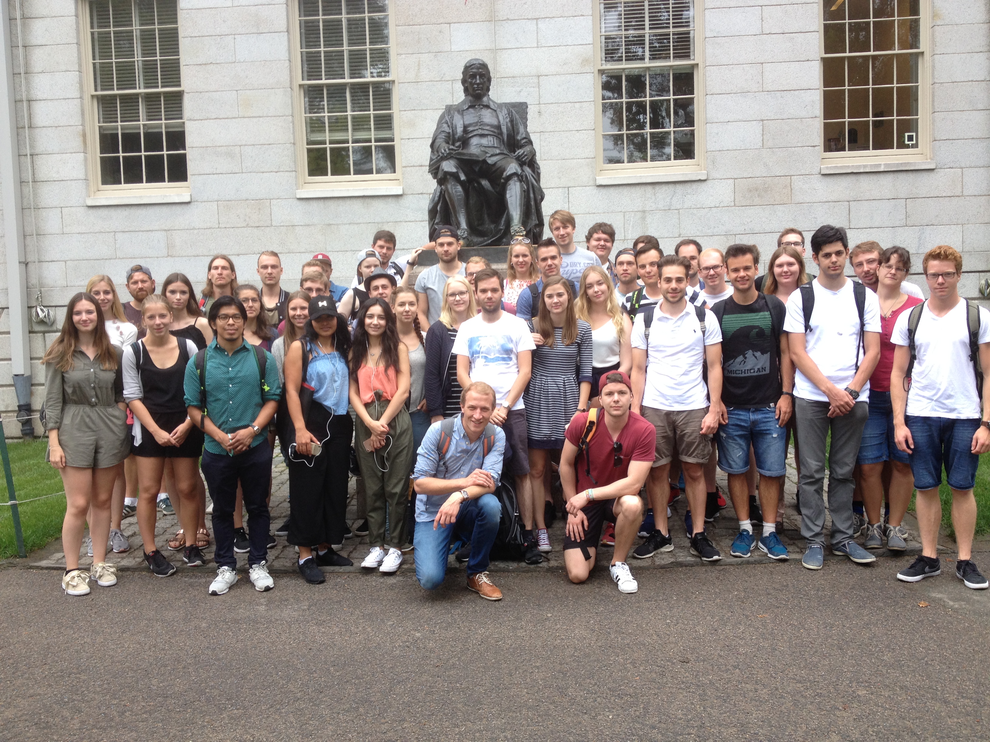 Die Studierenden sahen sich auch die Harvard-Universität in Boston an, die als eine der besten Hochschulen der Welt gilt. Foto: privat